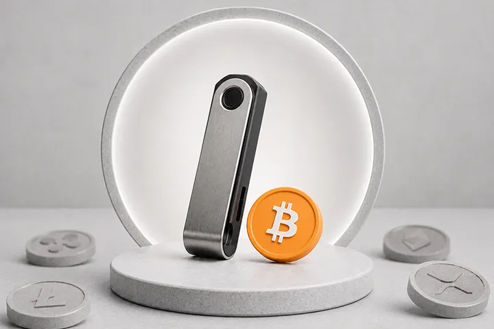 Illustration for Bitcoin-only hardware wallets.