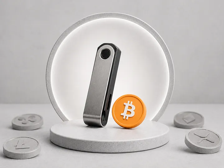 Illustration for Bitcoin-only hardware wallets.