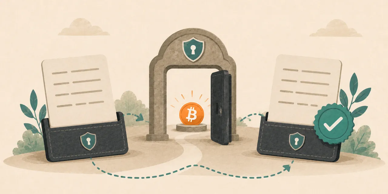 Bitcoin wallet migration and recovery plan illustration